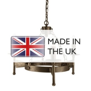 Lámpara de araña Cromwell (3 luces)