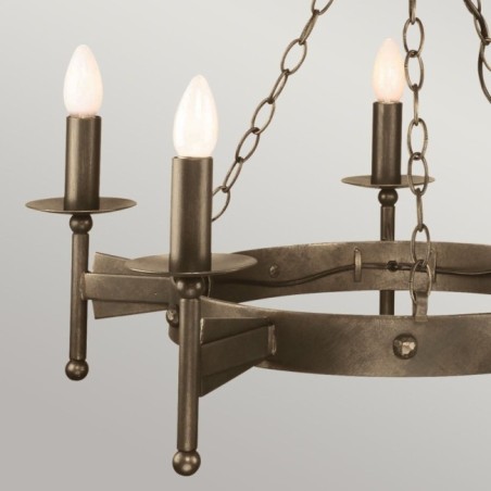 Lámpara de araña Cromwell (5 luces)