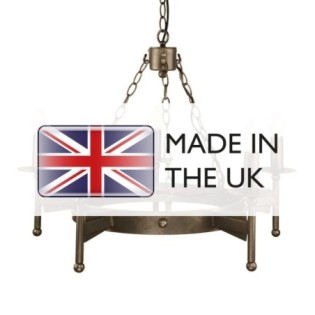 Lámpara de araña Cromwell (5 luces)