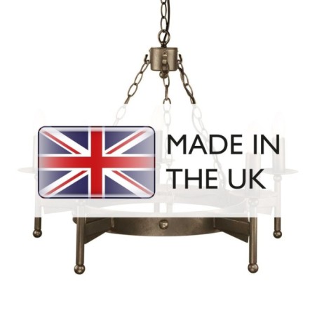 Lámpara de araña Cromwell (5 luces)