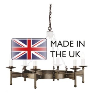 Lámpara de araña Cromwell (6 luces)