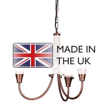 Lámpara de araña Emily (3 luces)