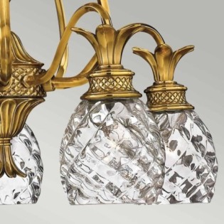 Lámpara de araña Plantation (5 luces)