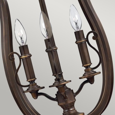 Lámpara de araña Plymouth (4 luces)