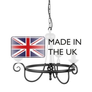 Lámpara de araña Harlech (3 luces)