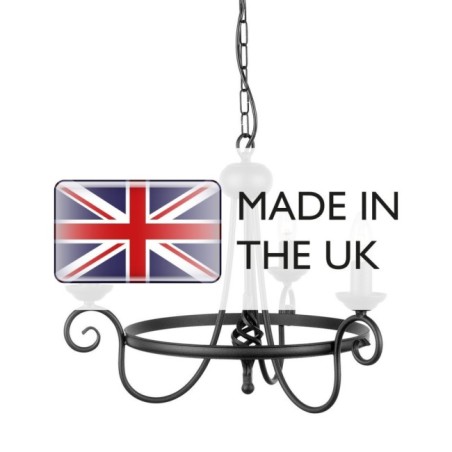 Lámpara de araña Harlech (3 luces)