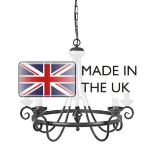 Lámpara de araña Harlech (5 luces)