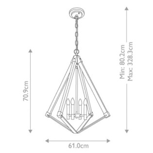 Lámpara de araña View Point (4 luces)