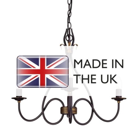 Lámpara de araña Windermere (3 luces)