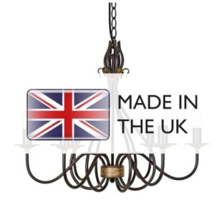 Lámpara de araña Windermere (6 luces)