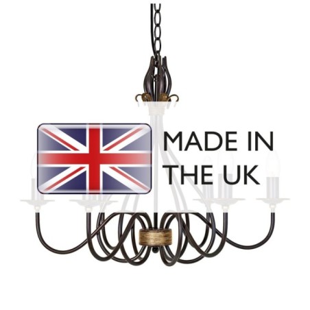 Lámpara de araña Windermere (6 luces)