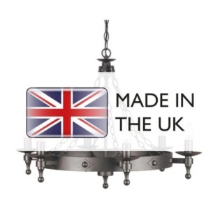 Lámpara de araña Warwick (6 luces)