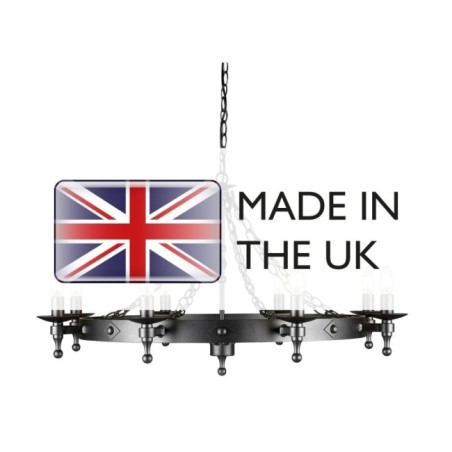 Lámpara de araña Warwick (8 luces)