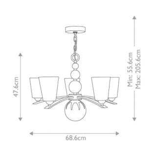 Lámpara de araña Zelda (5 luces)