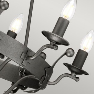 Lámpara de araña Windsor (6 luces)
