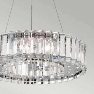 Lámpara de techo Crystal Skye (8 luces)
