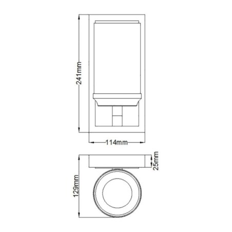 Aplique de pared para baños Amalia