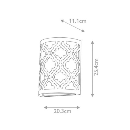 Aplique de pared Arabella