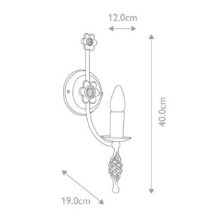 Aplique de pared Belfry