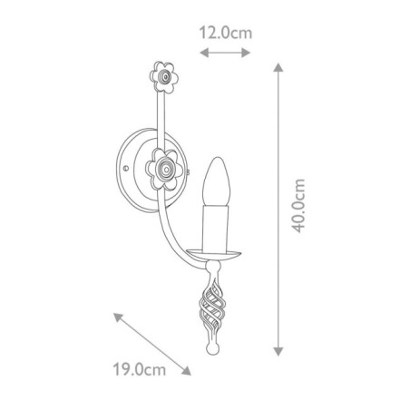 Aplique de pared Belfry