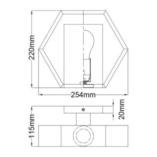 Aplique de pared Bismarck