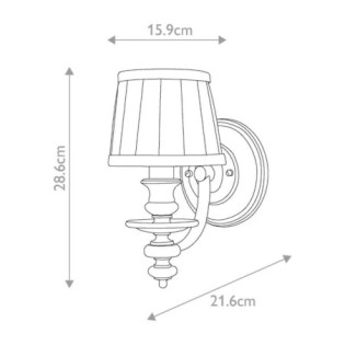 Aplique de pared Dunhill