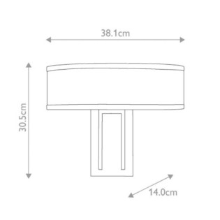Aplique de pared Hampton (2 luces)