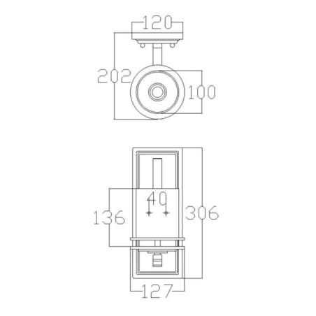 Aplique de pared para baños Hendrik