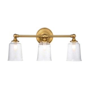 Aplique de pared para baños Huguenot Lake (3 luces)