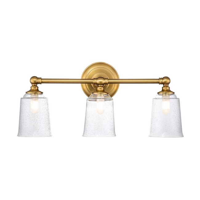 Aplique de pared para baños Huguenot Lake (3 luces)