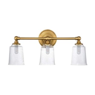 Aplique de pared para baños Huguenot Lake (3 luces)