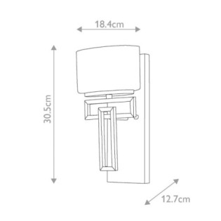 Aplique de pared para baños Lanza