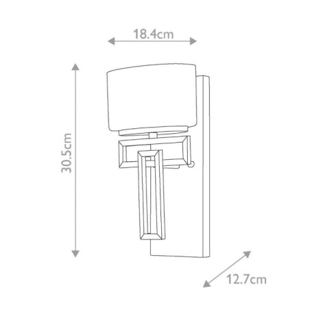 Aplique de pared para baños Lanza
