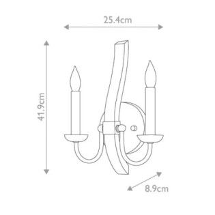 Aplique de pared Middlefield (2 luces)