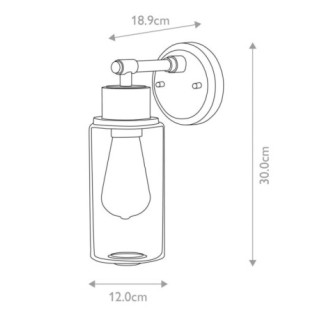 Aplique de pared para baños Morvah