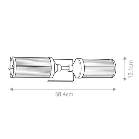 Aplique de pared Paulson (2 luces)