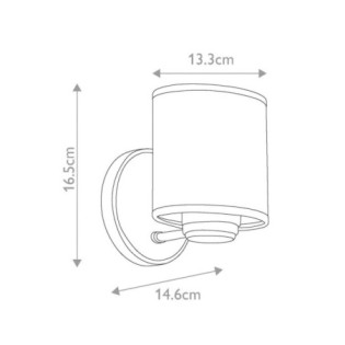 Aplique de pared Saldana