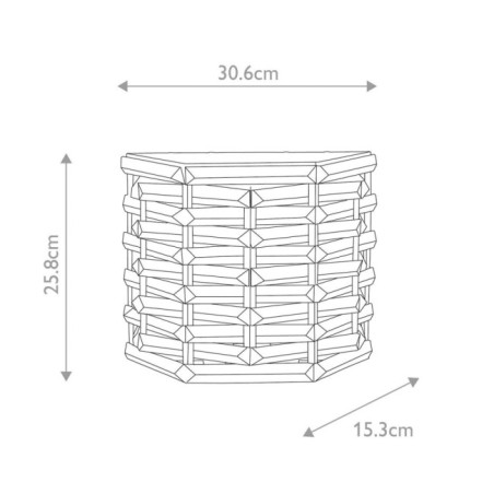 Aplique de pared Shoal (2 luces)