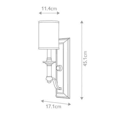 Aplique de pared Sussex