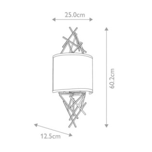 Aplique de pared Taiko (2 luces)