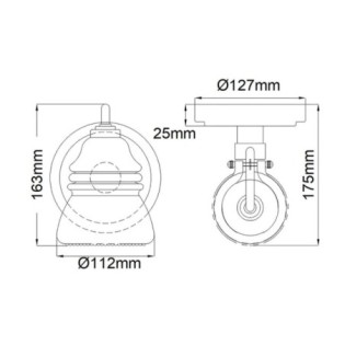 Aplique de pared para baños Talland