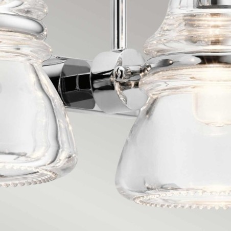 Aplique de pared para baños Talland (2 luces)