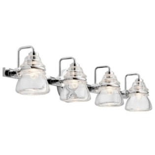 Aplique de pared para baños Talland (4 luces)