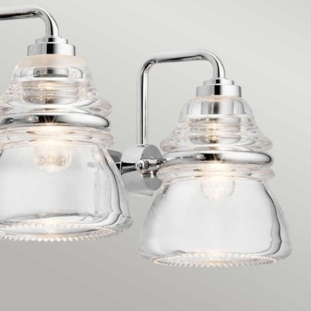 Aplique de pared para baños Talland (4 luces)