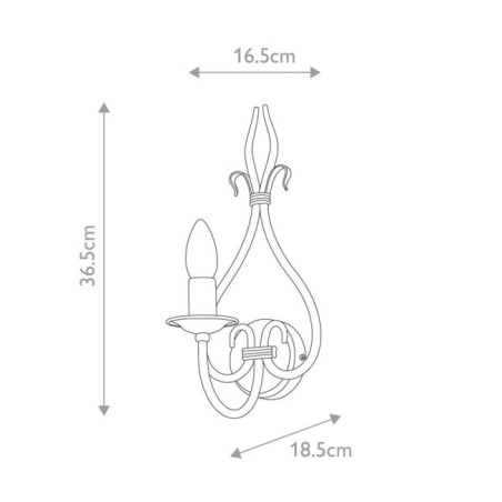 Aplique de pared Windermere