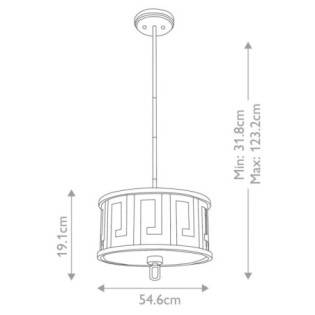Lámpara de techo Lemuria (2 luces)