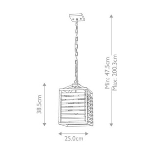 Lámpara de techo Louvre