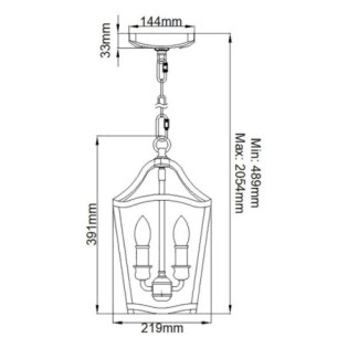 Lámpara de techo Yarmouth (3 luces)