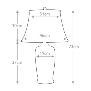 Lámpara de mesa Blue Traditional