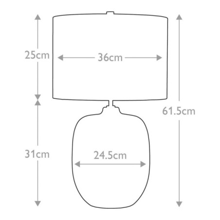 Lámpara de mesa Chalk Farm